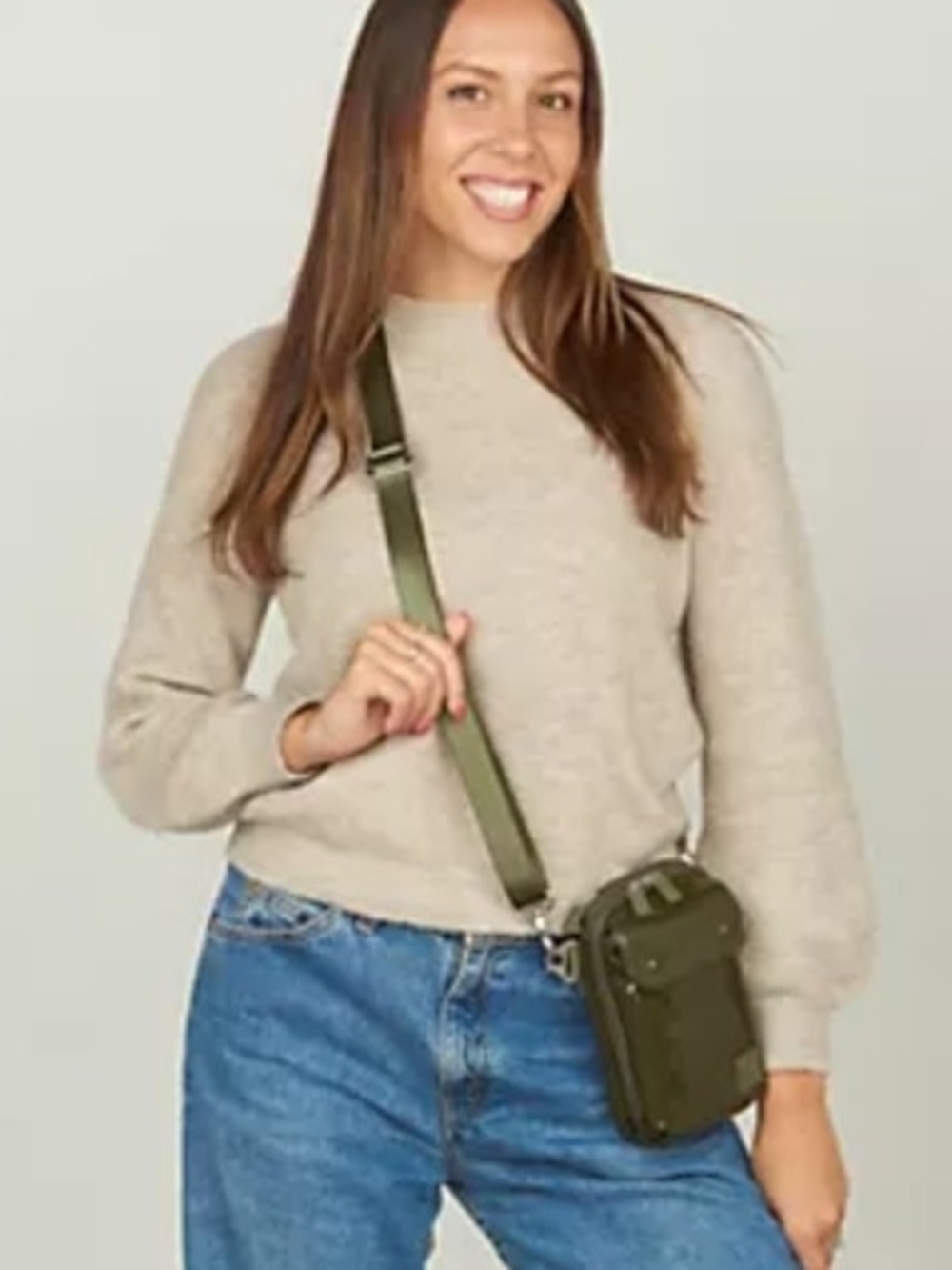 Compact Ihkwip Crossbody  Bag with Adjustable Strap